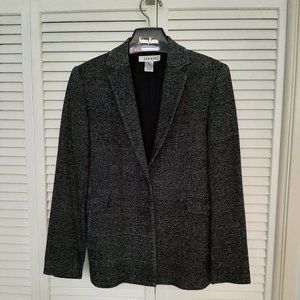Silk black & white blazer by Alfani